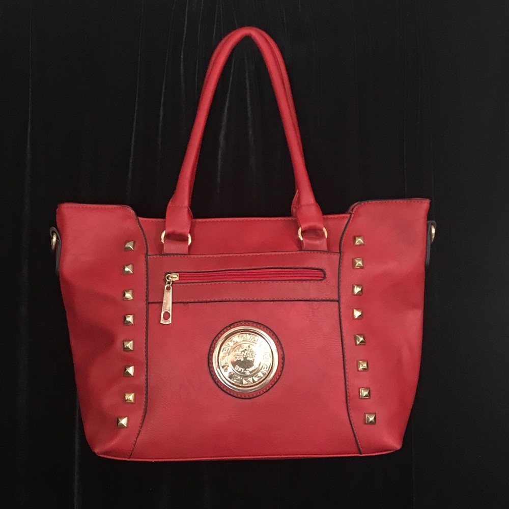 Red handbag